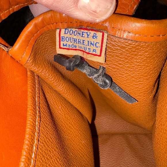 Dooney & Bourke Dark Green Pebbled Leather Bag, Pure Quality, Very Good Cond - Picture 11 of 14